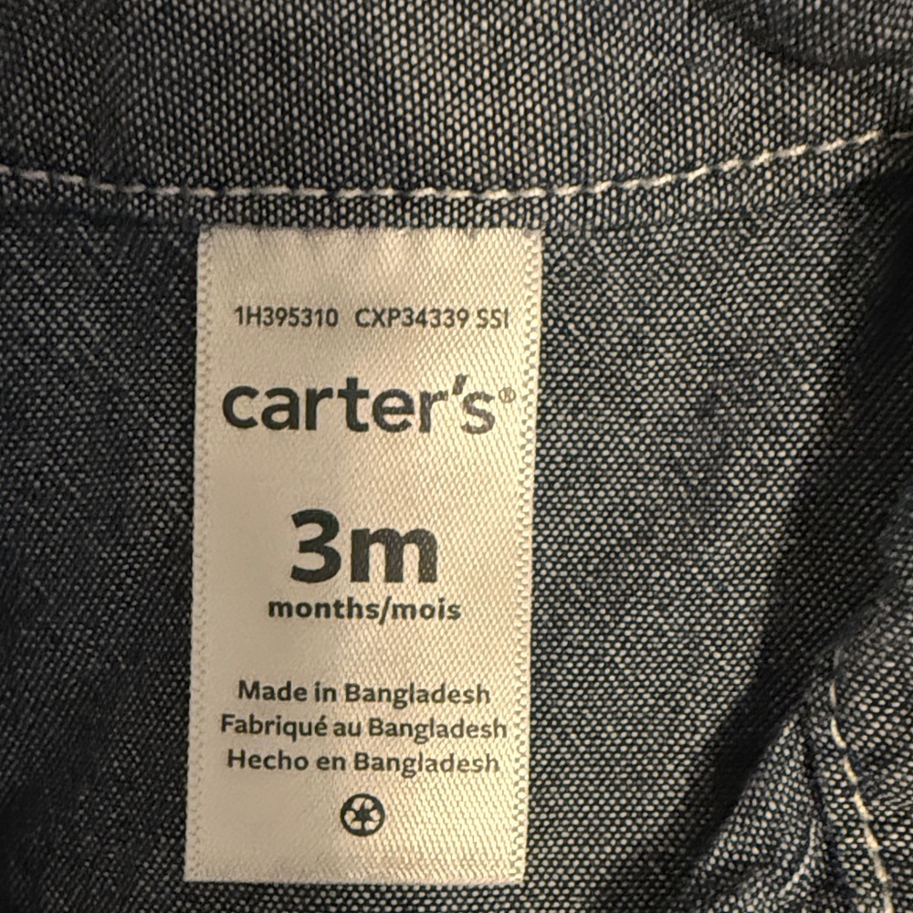 Carter's Classic Blue Button-Down Shirt - Picture 2 of 5